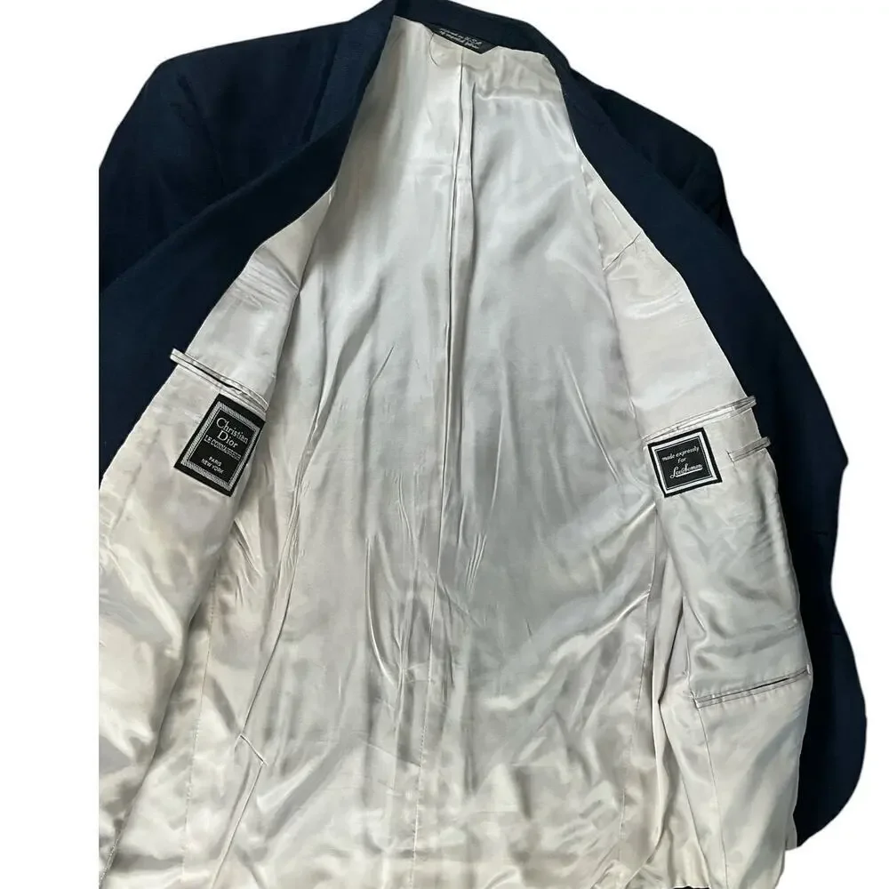 Christian Dior Le Connaisseur Pari New York Mens Suit Jacket Soft Imported Fabri